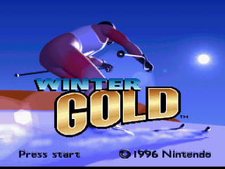 Winter Gold title screen for Super Nintendo